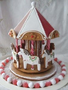 Philadelphia Pennsylvania Gingerbread carousel person cake in Wisconsin
