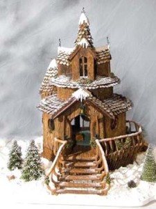 Seattle Washington Three tiered Christmas Custom Gingerbread fairy tale home in Wisconsin