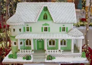Atlanta Georgia Green faced custom gingerbread cottage in Utah
