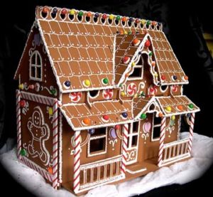 San Diego California Two tier Christmas custom gingerbread house in Utah