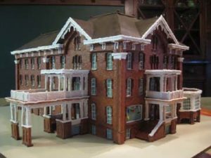 Los Angeles California Hotel Rodeo Drive Fancy Custom Gingerbread Hotel in South Carolina