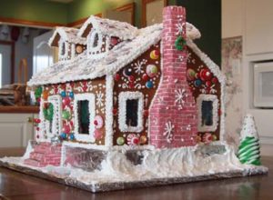 New Jersey Newark Santa fancy cottage pink chimney in Oklahoma