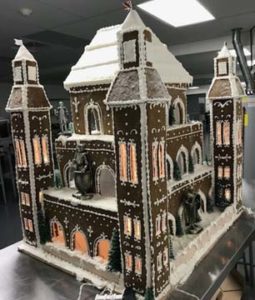 Massive Maryland Mansion Moat Custom Gingerbread Castle in North Carolina