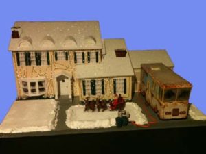 Cambridge Massachusetts Gingerbread house in the suburbs in New Mexico