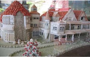 Silver Spring Maryland Custom Cristmas Red Roofs Village in New Mexico