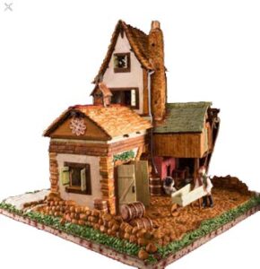 Boston Massachusetts Three Story Christmas Gingerbread Barn in Kentucky