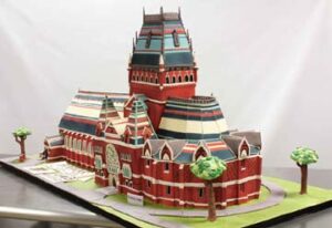 California San Diego Custom Gingerbread Red Train Station in Hawaii