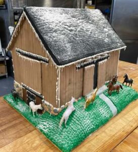 Pennsylvania Philadelphia Horse Farm Custom Gingerbread House in Hawaii