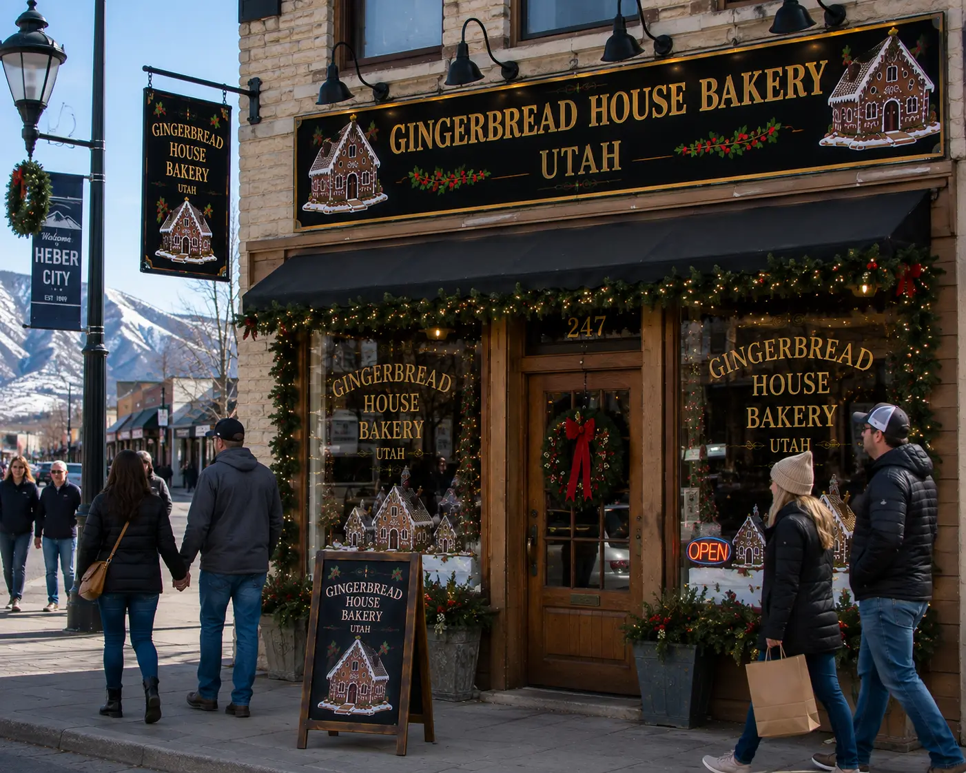 Custom Christmas gingerbread house bakery in Utah