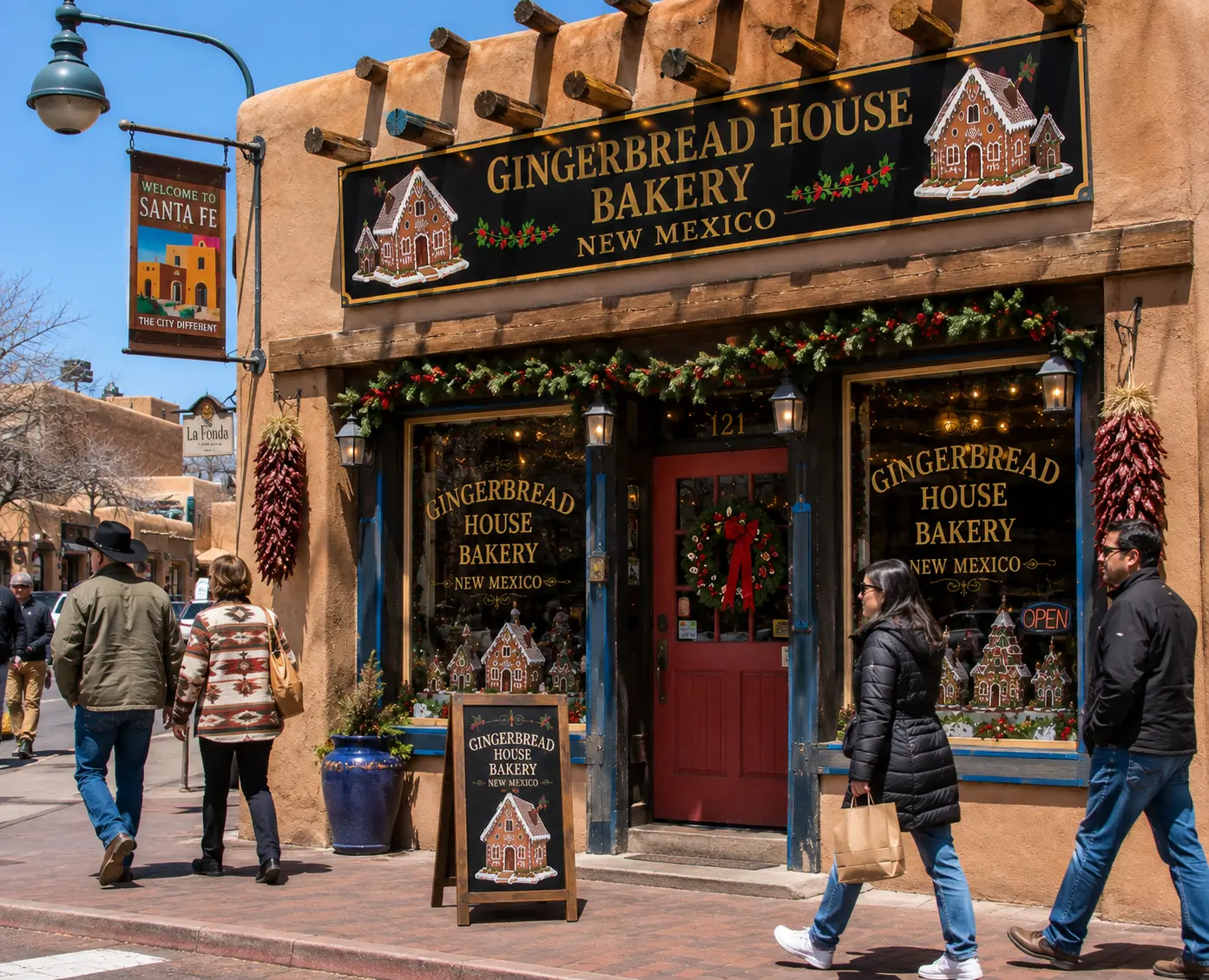 Custom Christmas gingerbread house bakery in New Mexico