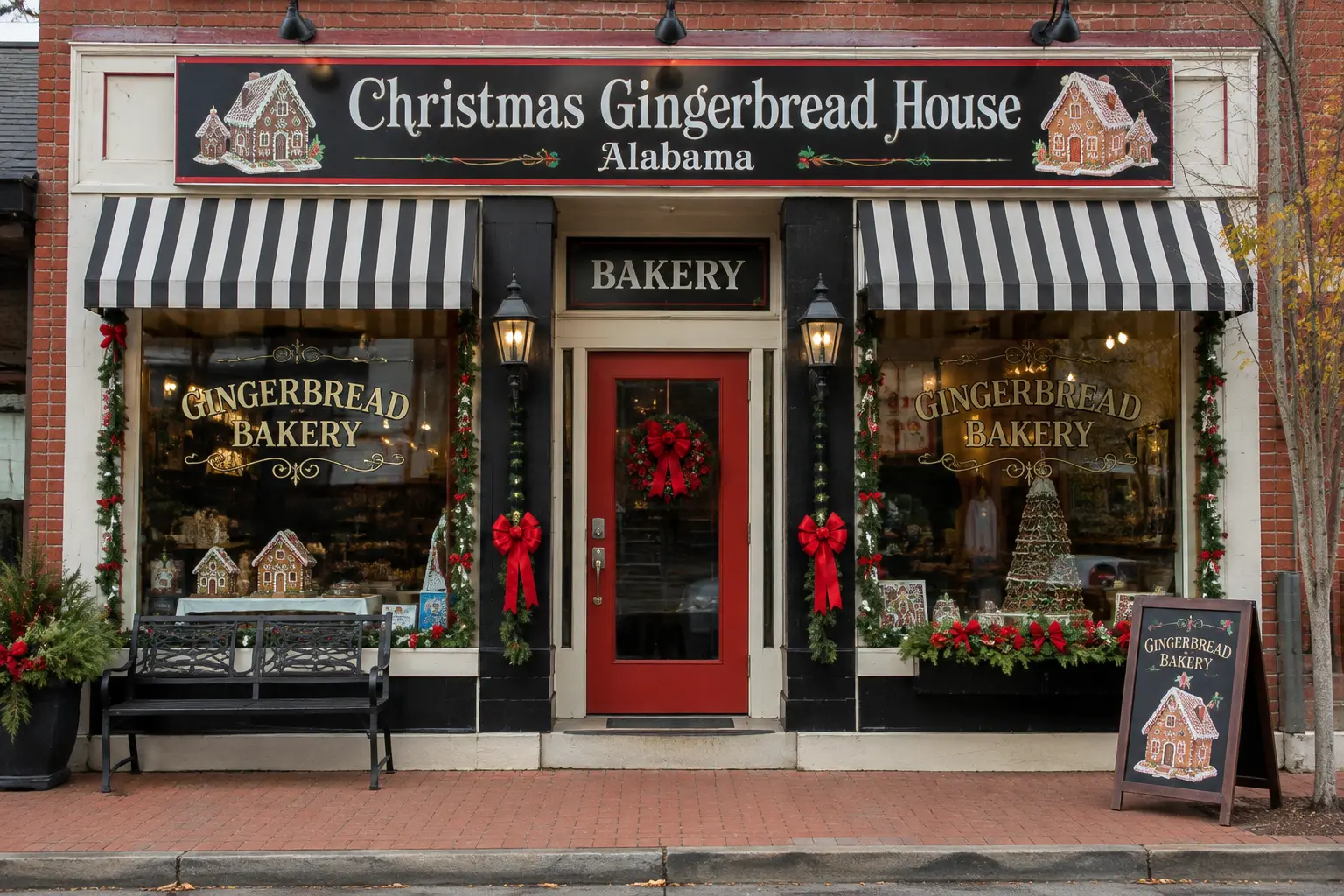 Custom Christmas gingerbread house bakery in Alabama