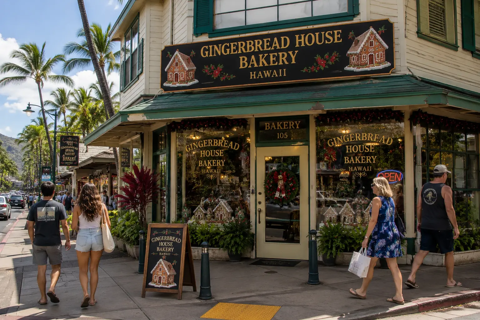 Custom Christmas gingerbread house bakery in Hawaii
