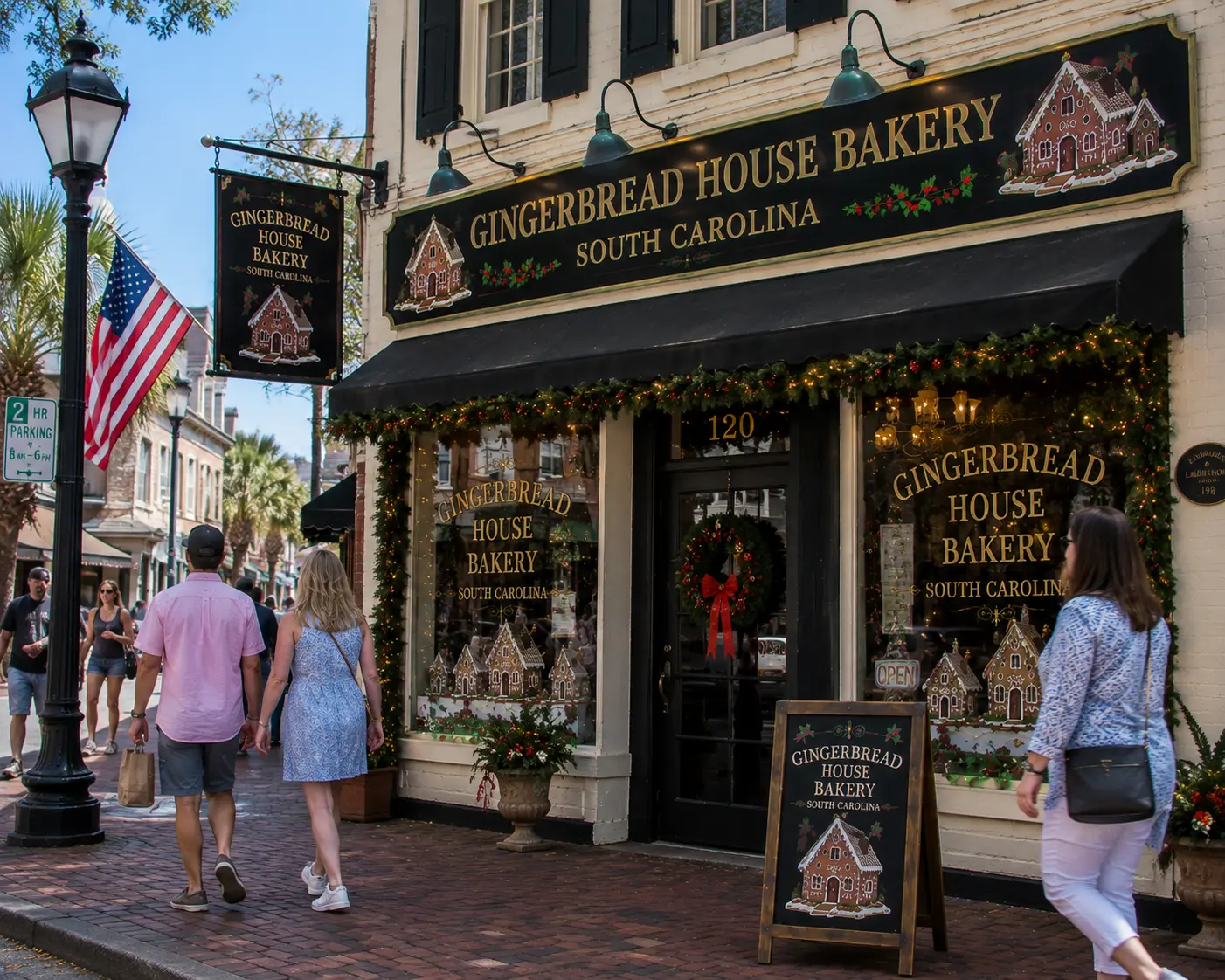 Custom Christmas gingerbread house bakery in South Carolina